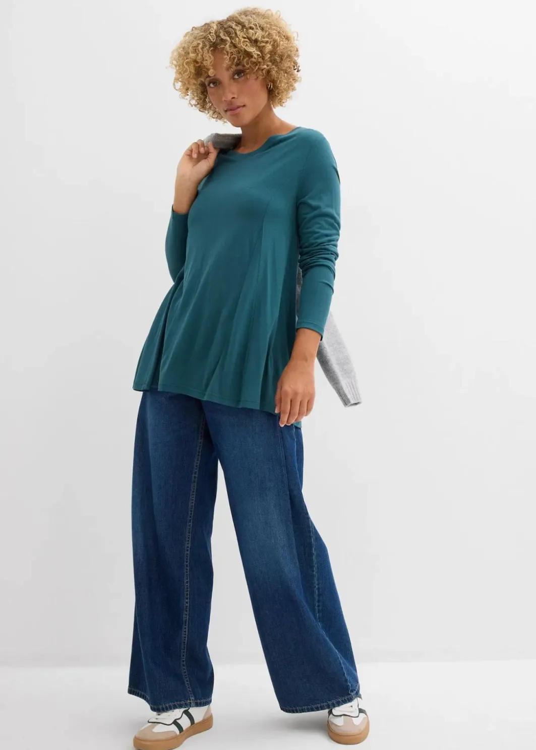 Damen bonprix Shirts & Tops|Nachhaltigere Materialien|Langarm-Shirt aus softer Viskose