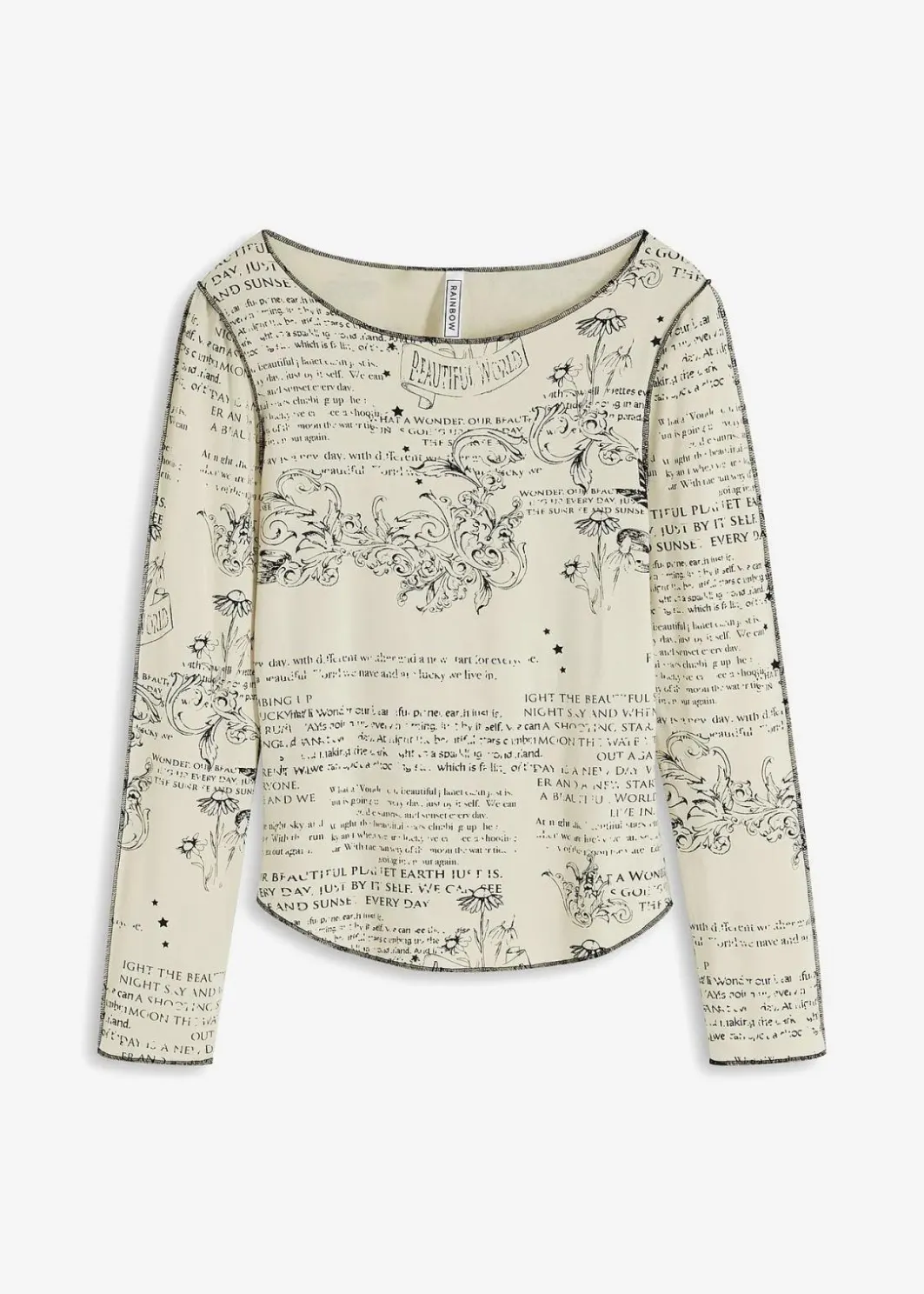 Hot Langarmshirt aus softer Viskose Damen Shirts & Tops
