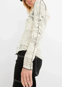 Hot Langarmshirt aus softer Viskose Damen Shirts & Tops