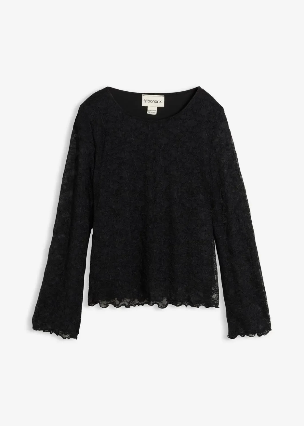 Kinder bonprix Mädchen 9-16 Jahre·Shirts & Blusen|Langarmshirt aus Spitze