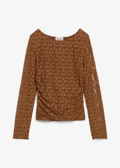Damen bonprix Shirts & Tops|Langarmshirt aus Spitze