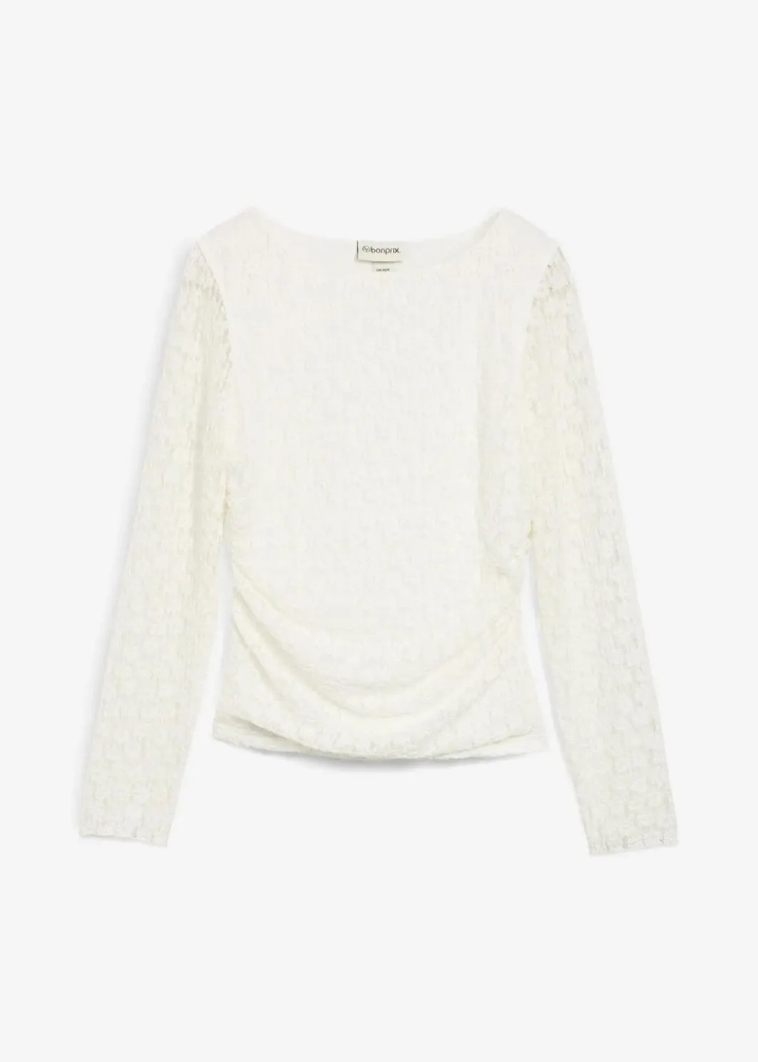 Damen bonprix Shirts & Tops|Langarmshirt aus Spitze