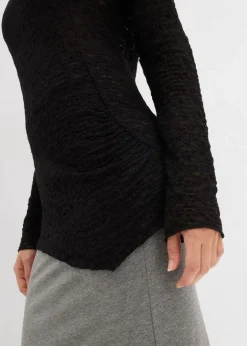 Damen bonprix Shirts & Tops|Langarmshirt aus Spitze