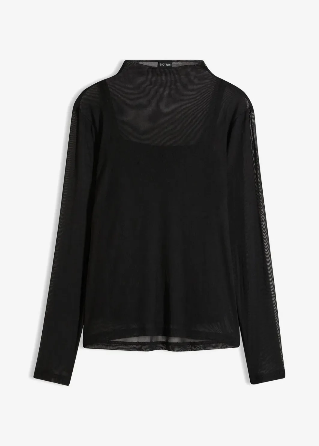 Online Langarmshirt aus transparentem Mesh Damen Shirts & Tops