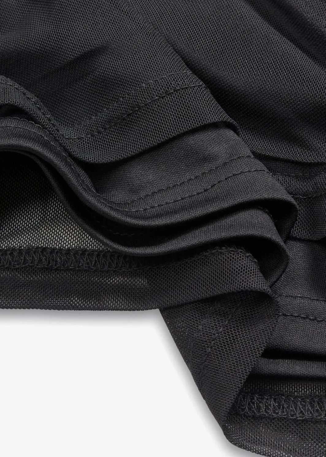 Online Langarmshirt aus transparentem Mesh Damen Shirts & Tops