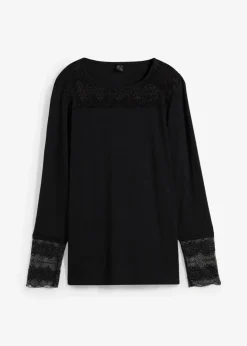 Damen bonprix Shirts & Tops|Langarmshirt aus Viskose