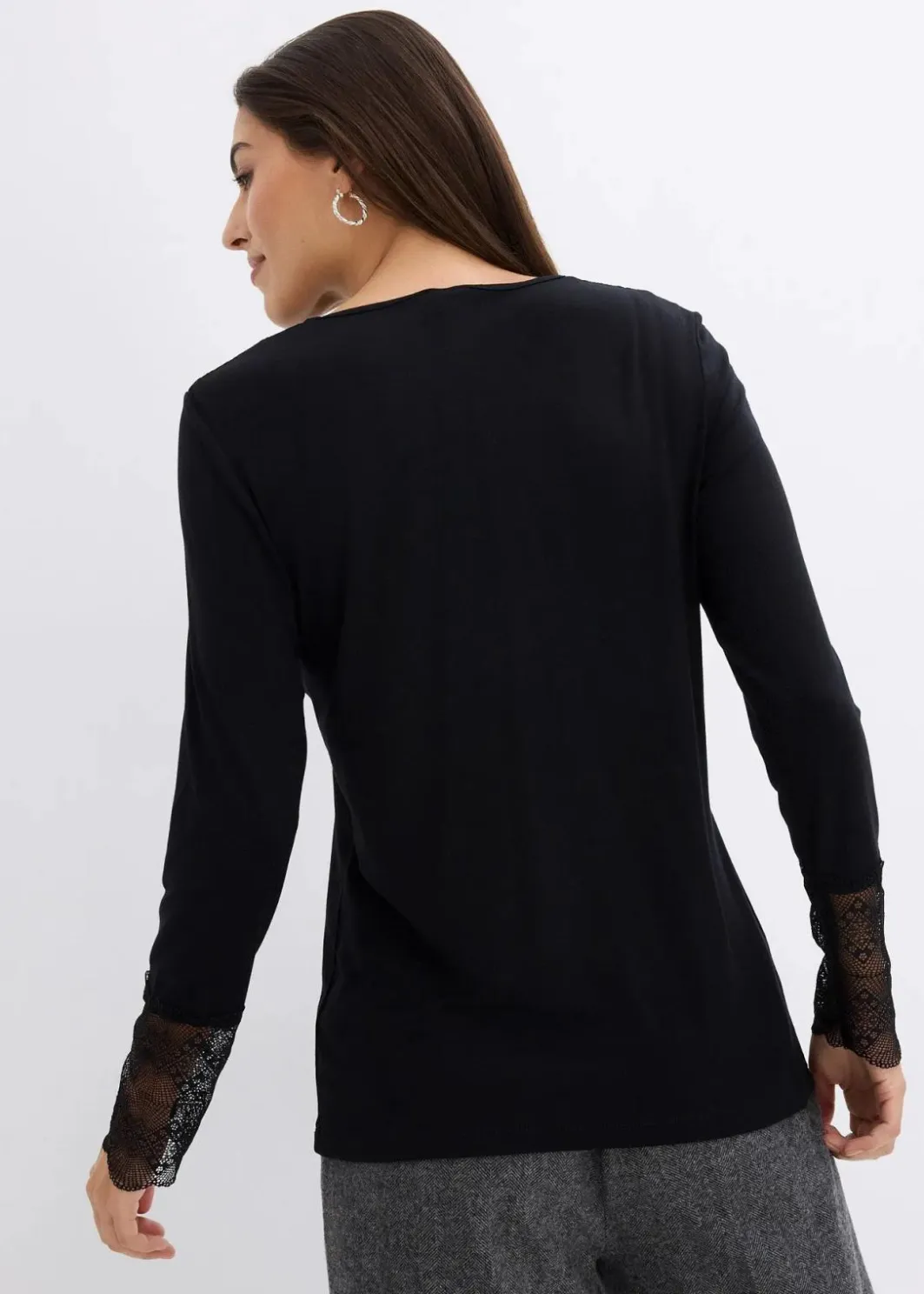 Damen bonprix Shirts & Tops|Langarmshirt aus Viskose