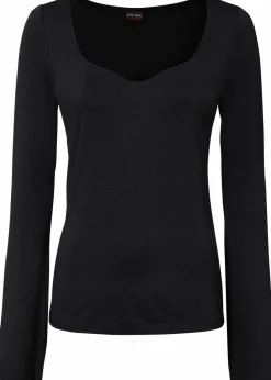 Sale Langarmshirt aus Viskose-Mix Damen Nachhaltigere Materialien|Shirts & Tops