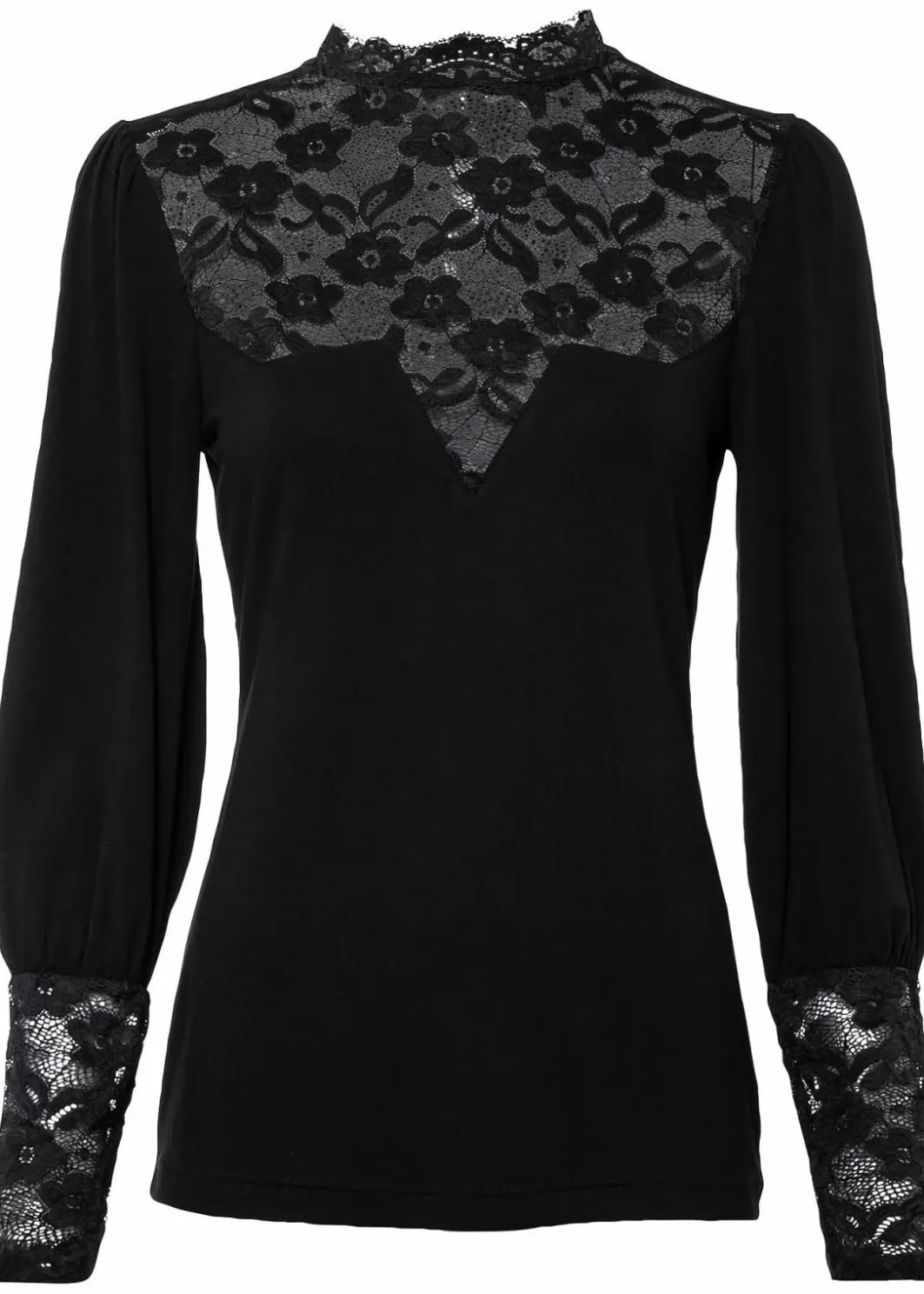 Damen bonprix Shirts & Tops|Langarmshirt aus Viskose-Mix