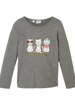 Kinder bonprix Mädchen 9-16 Jahre·Shirts & Blusen|Mädchen 2-8 Jahre·Nachhaltigere Materialien|Langarmshirt aus Viskose-Mix