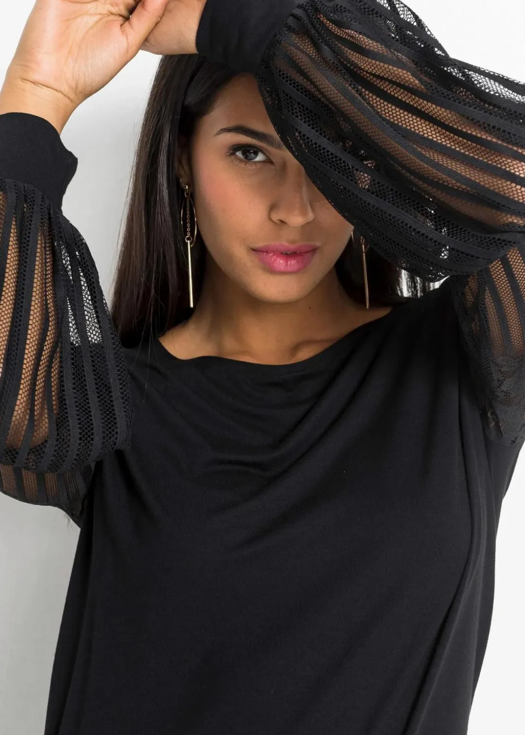 Best Langarmshirt aus Viskose-Mix Damen Shirts & Tops|Nachhaltigere Materialien
