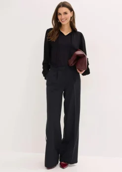 Hot Langarmshirt aus Viskose-Mix Damen Nachhaltigere Materialien|Shirts & Tops