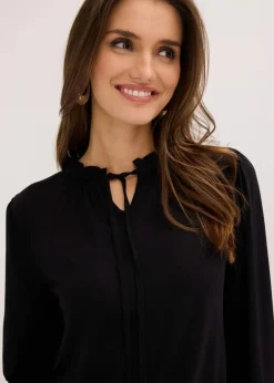 Hot Langarmshirt aus Viskose-Mix Damen Nachhaltigere Materialien|Shirts & Tops