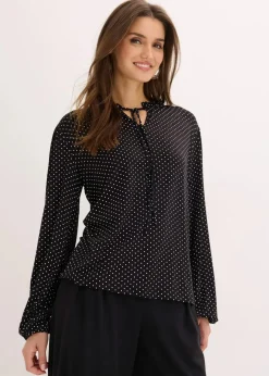 Sale Langarmshirt aus Viskose-Mix Damen Shirts & Tops|Nachhaltigere Materialien