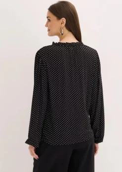 Sale Langarmshirt aus Viskose-Mix Damen Shirts & Tops|Nachhaltigere Materialien