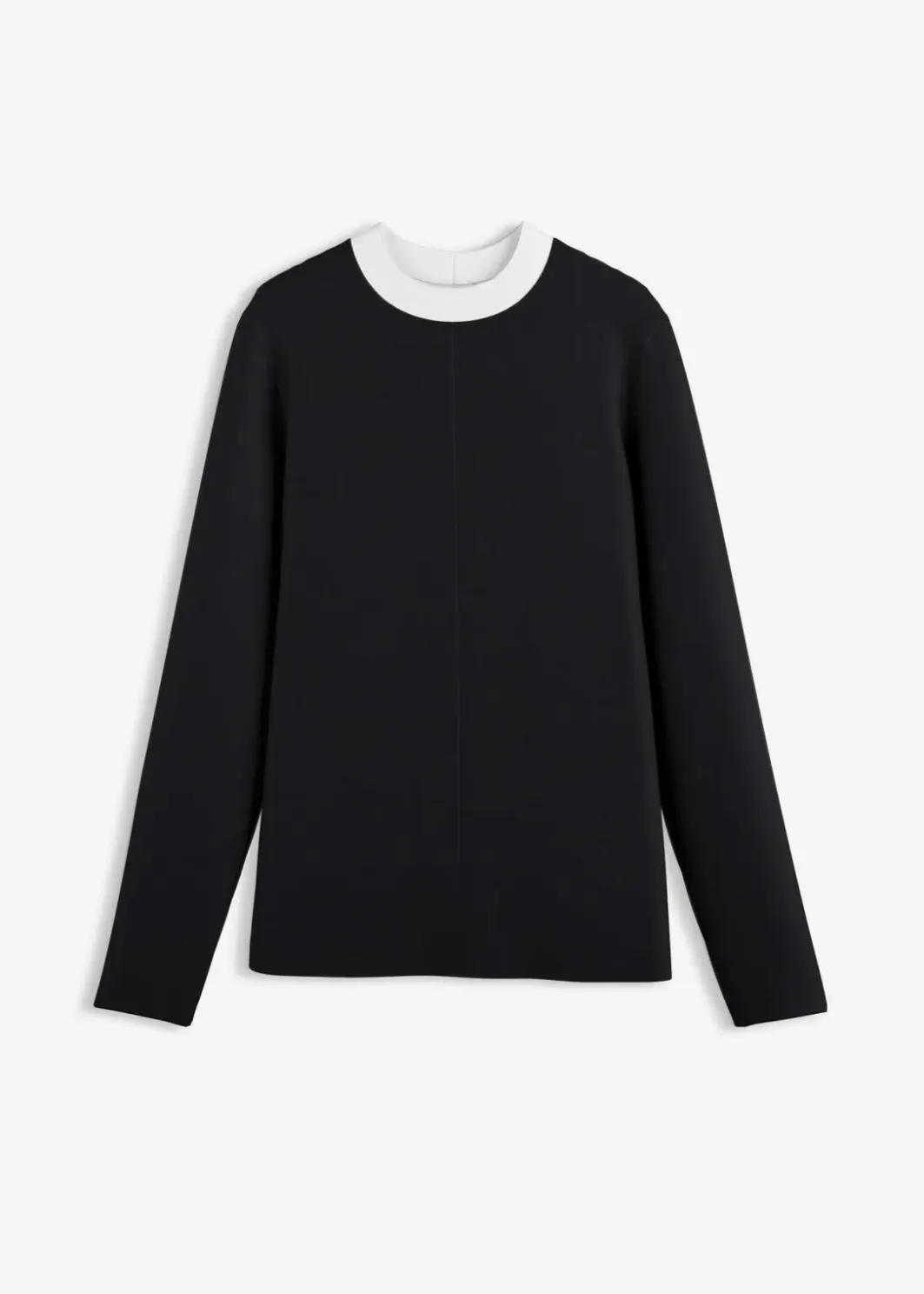 Best Langarmshirt aus Viskose-Mix mit abgesetztem Turtleneck Damen Shirts & Tops