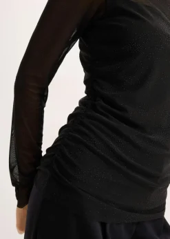 Best Langarmshirt aus zartem Mesh Damen Shirts & Tops