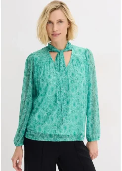 Hot Langarmshirt aus zartem Mesh Damen Shirts & Tops