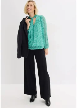 Hot Langarmshirt aus zartem Mesh Damen Shirts & Tops