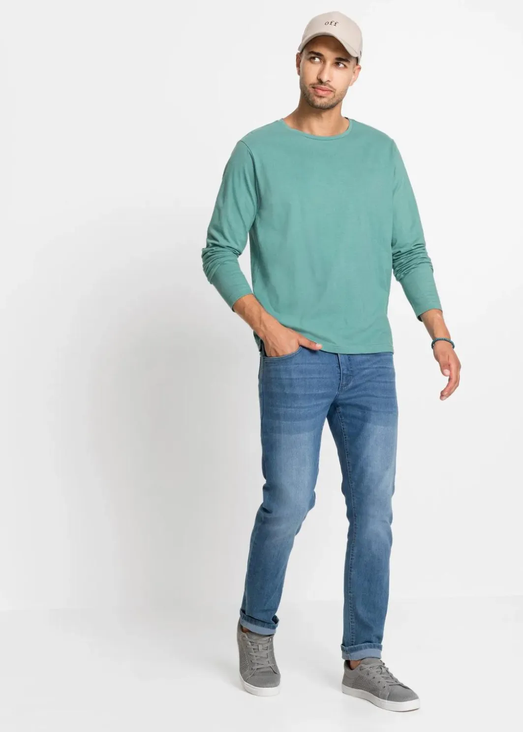 Herren bonprix Shirts & Polos|Basics|Langarmshirt (3er Pack)