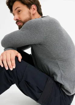 Herren bonprix Shirts & Polos|Basics|Langarmshirt (3er Pack)