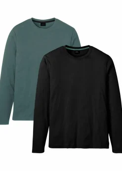 Online Langarmshirt (2er Pack) Herren Große Größen|Basics