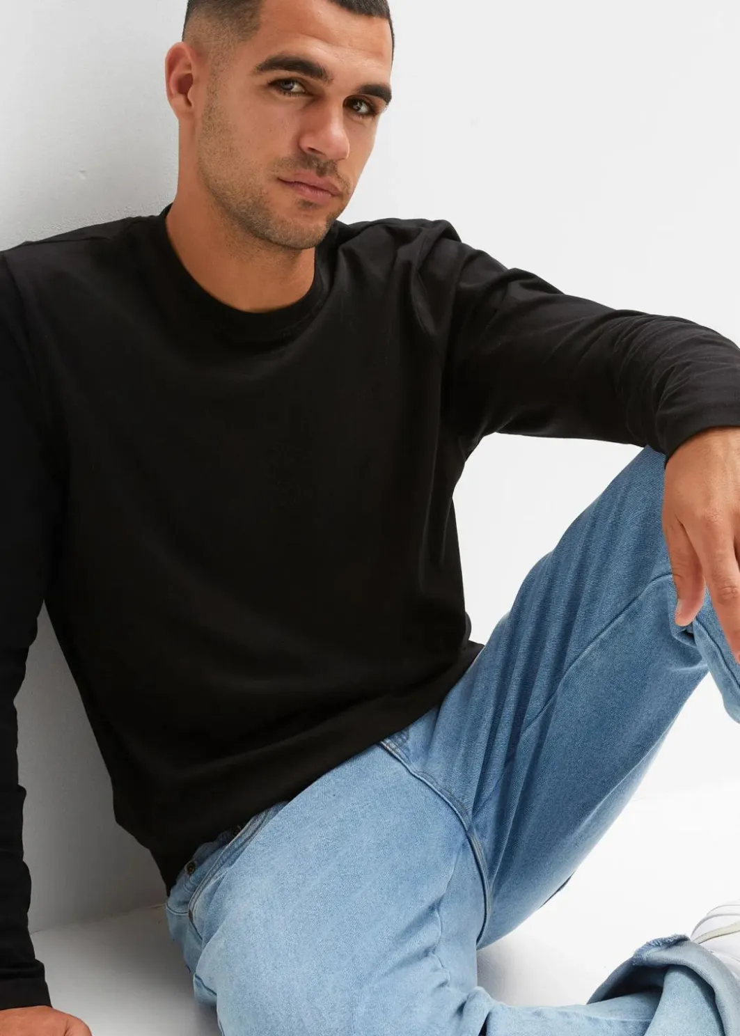 Online Langarmshirt (2er Pack) Herren Große Größen|Basics