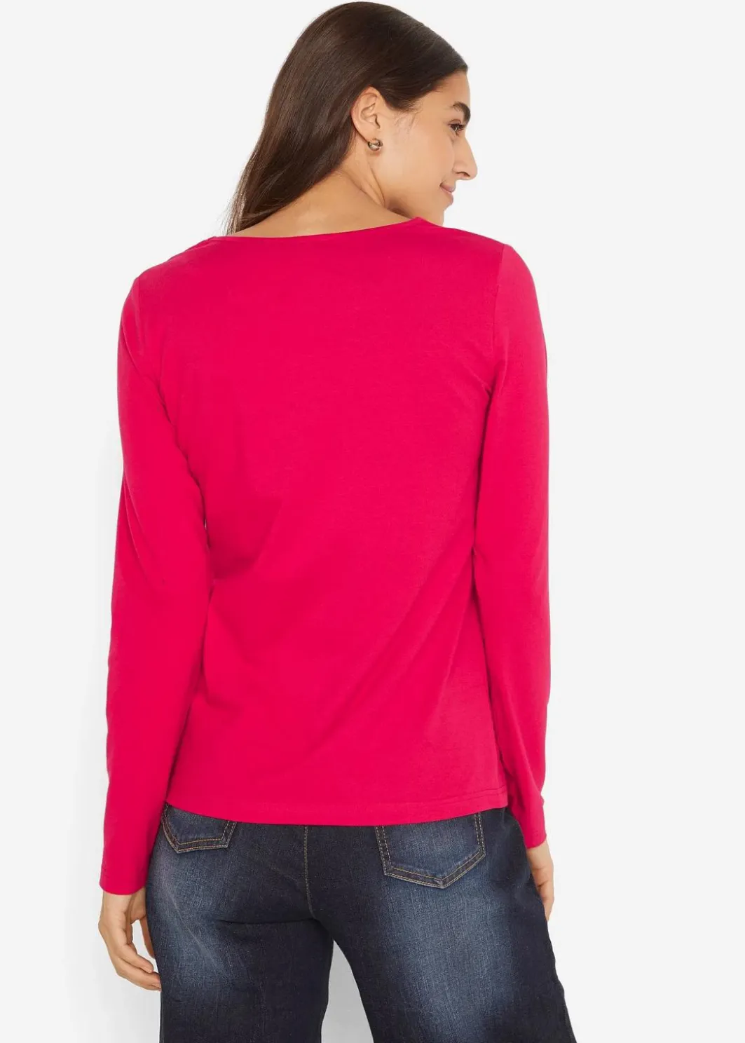 Damen bonprix Shirts & Tops|Basics|Langarmshirt (2er Pack)