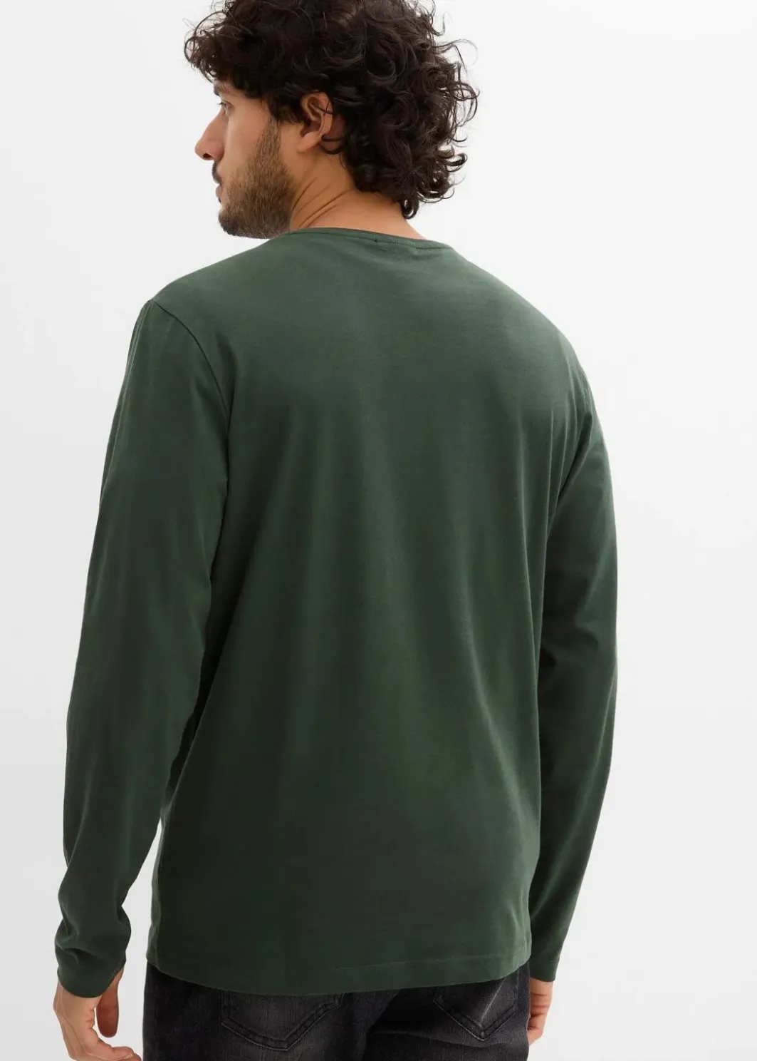 Langarmshirt (2er Pack) Herren Große Größen|Shirts & Polos