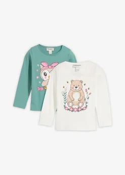 Clearance Langarmshirt (2er Pack) Kinder Mädchen 2-8 Jahre·Nachhaltigere Materialien|Mädchen 9-16 Jahre·Nachhaltigere Materialien