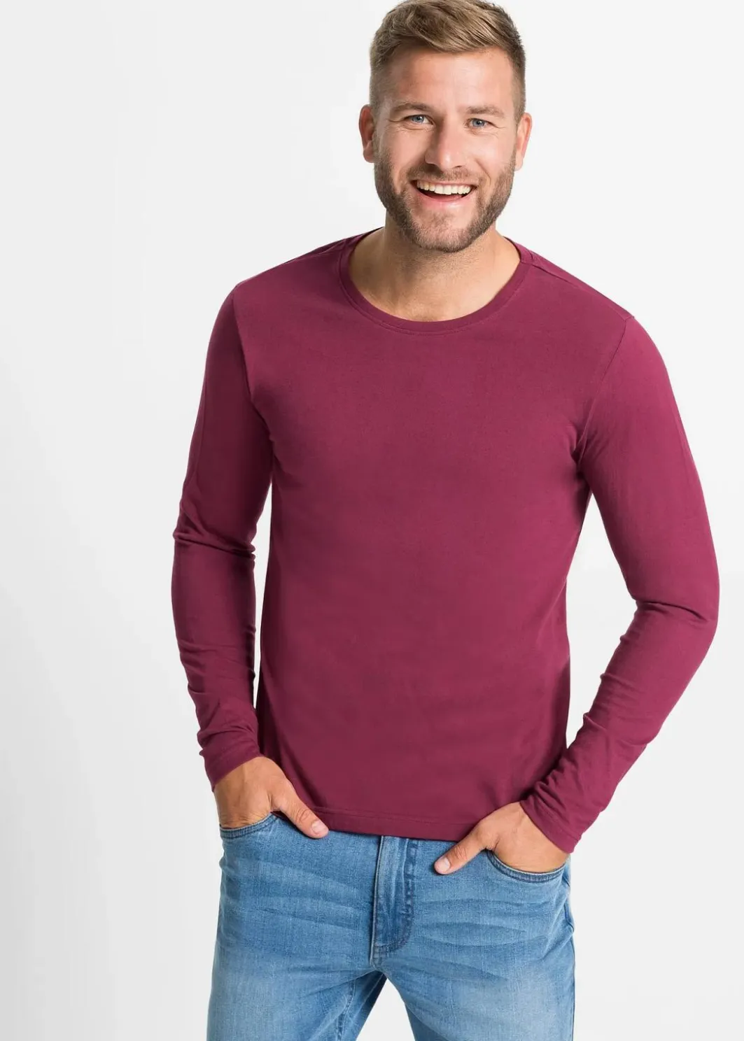 Discount Langarmshirt (3er Pack) Herren Shirts & Polos|Basics