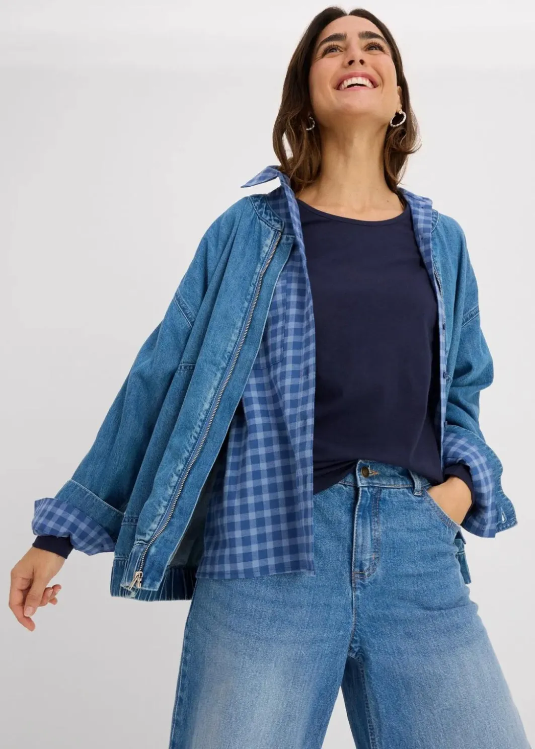 Damen bonprix Shirts & Tops|Basics|Langarmshirt (2er Pack)