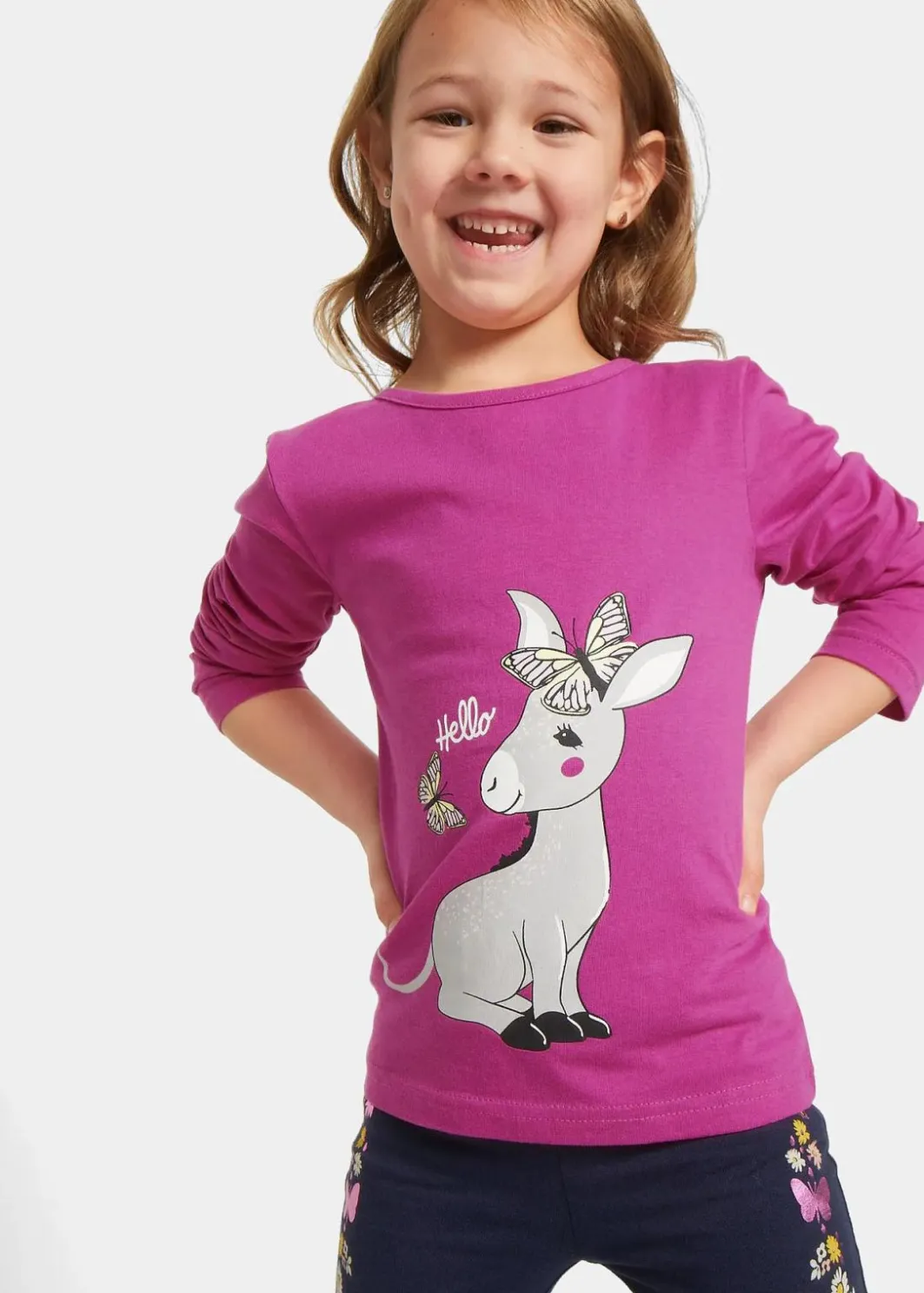 Kinder bonprix Mädchen 2-8 Jahre·Nachhaltigere Materialien|Mädchen 9-16 Jahre·Nachhaltigere Materialien|Langarmshirt (2er Pack) aus reiner Bio-Baumwolle