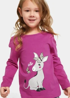 Kinder bonprix Mädchen 2-8 Jahre·Nachhaltigere Materialien|Mädchen 9-16 Jahre·Nachhaltigere Materialien|Langarmshirt (2er Pack) aus reiner Bio-Baumwolle