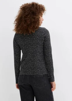 Damen bonprix Bekleidung·Röcke|Basics|Langarmshirt (2er Pack) aus Baumwoll-Elasthan Mix