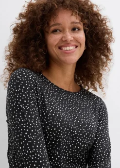 Damen bonprix Bekleidung·Röcke|Basics|Langarmshirt (2er Pack) aus Baumwoll-Elasthan Mix