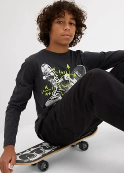 Langarmshirt mit Baumwolle Kinder Jungen 9-16 Jahre·Shirts