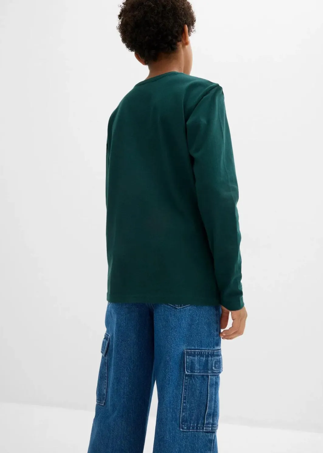 Kinder bonprix Jungen 2-8 Jahre·Nachhaltigere Materialien|Jungen 9-16 Jahre·Shirts|Langarmshirt mit Bio Baumwolle (3er-Pack)
