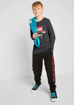 Kinder bonprix Jungen 9-16 Jahre·Mehrfachpacks|Jungen 9-16 Jahre·Shirts|Langarmshirt mit Bio-Baumwolle (2er-Pack)