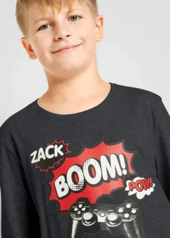Kinder bonprix Jungen 9-16 Jahre·Mehrfachpacks|Jungen 9-16 Jahre·Shirts|Langarmshirt mit Bio-Baumwolle (2er-Pack)