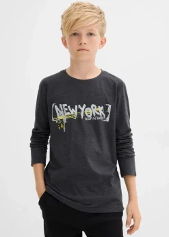 Kinder bonprix Jungen 9-16 Jahre·Shirts|Langarmshirt mit Druck