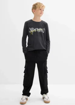 Kinder bonprix Jungen 9-16 Jahre·Shirts|Langarmshirt mit Druck