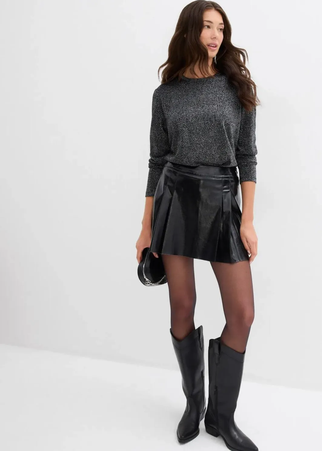 Sale Langarmshirt mit Glitzergarn Damen Shirts & Tops