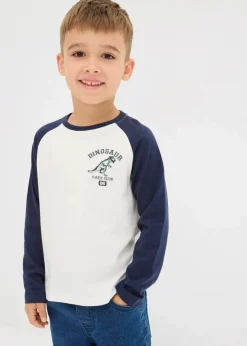 Kinder bonprix Jungen 2-8 Jahre·Nachhaltigere Materialien|Jungen 2-8 Jahre·Shirts|Langarmshirt mit Raglanärmeln aus reiner Bio-Baumwolle