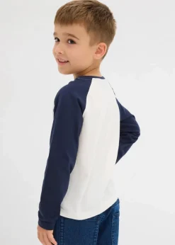 Kinder bonprix Jungen 2-8 Jahre·Nachhaltigere Materialien|Jungen 2-8 Jahre·Shirts|Langarmshirt mit Raglanärmeln aus reiner Bio-Baumwolle