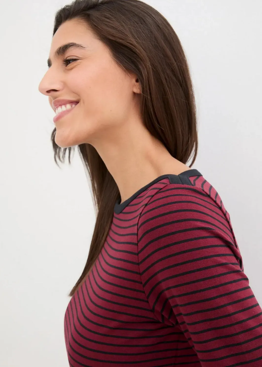 Langarmshirt mit reiner Bio-Baumwolle Damen Nachhaltigere Materialien|Shirts & Tops