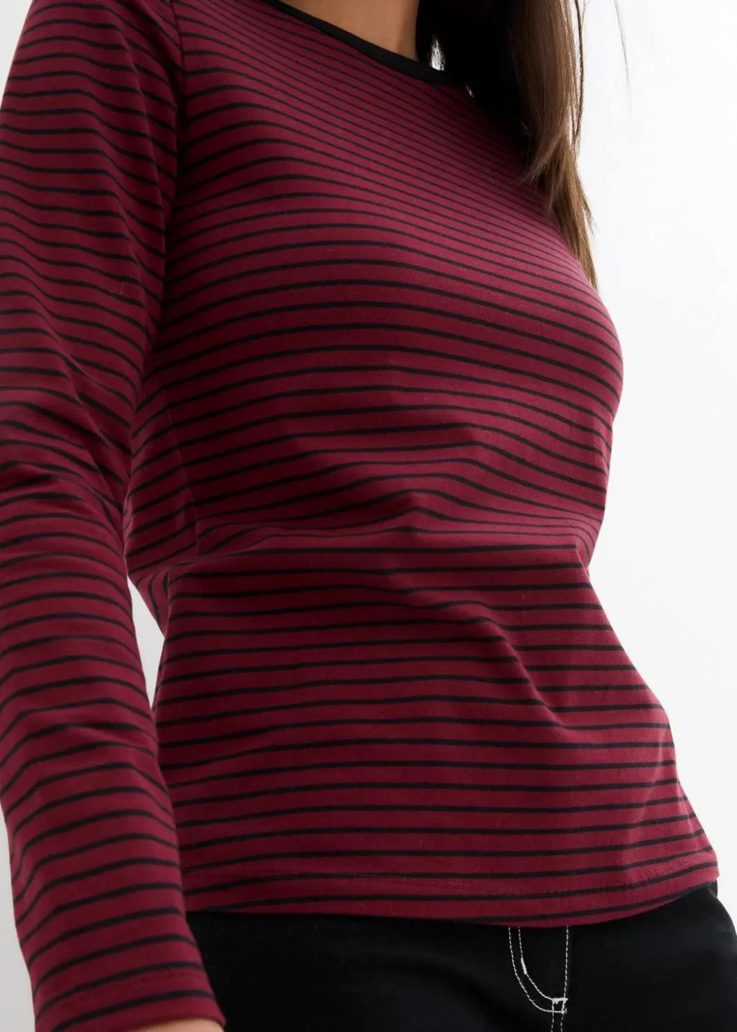 Langarmshirt mit reiner Bio-Baumwolle Damen Nachhaltigere Materialien|Shirts & Tops