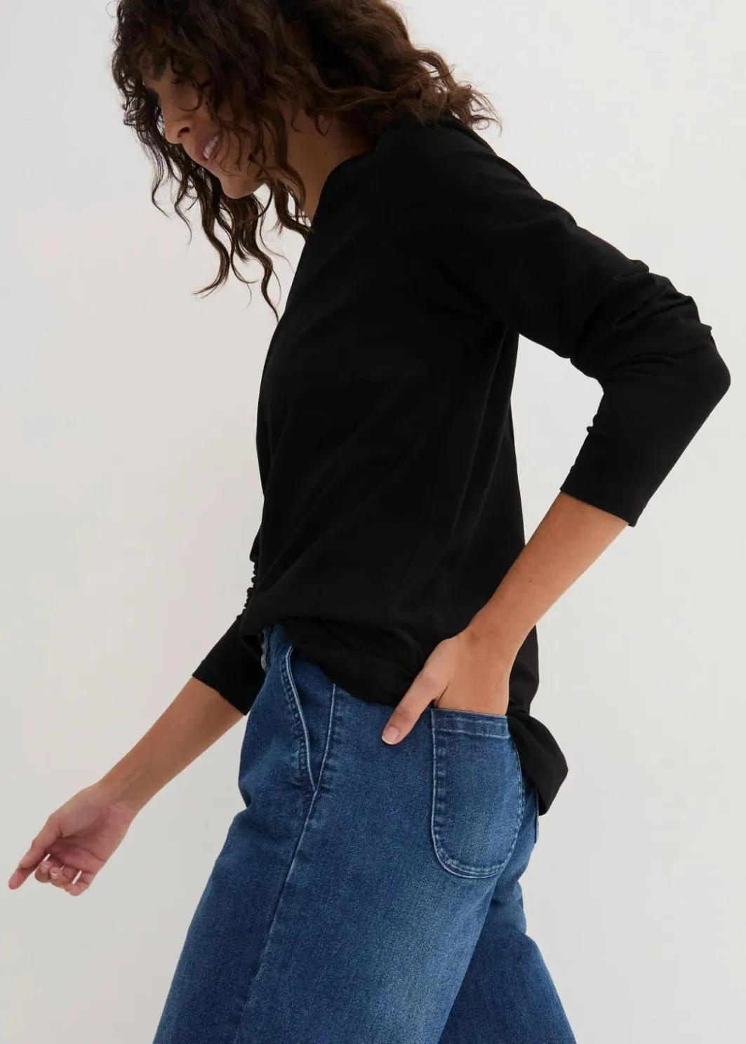Sale Langarm-Shirt mit reiner Bio-Baumwolle Damen Bekleidung·Röcke|Nachhaltigere Materialien