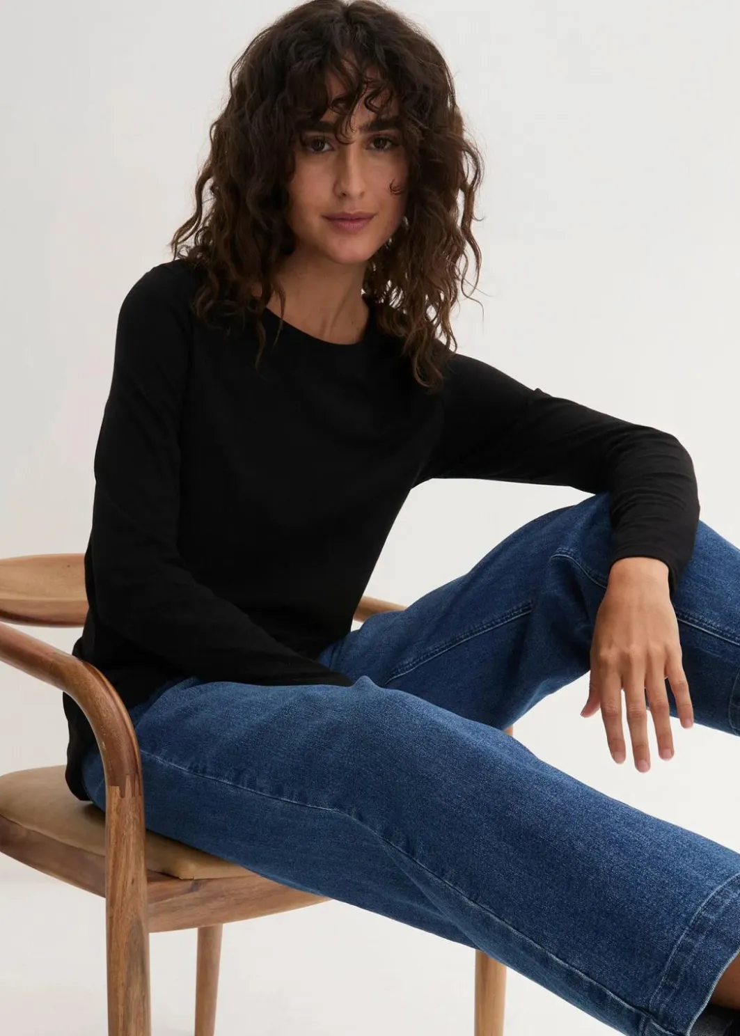 Sale Langarm-Shirt mit reiner Bio-Baumwolle Damen Bekleidung·Röcke|Nachhaltigere Materialien