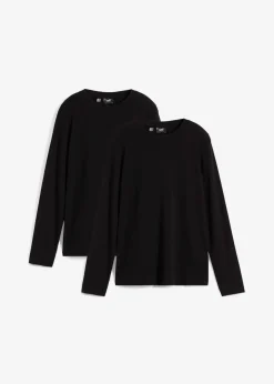Online Langarmshirt mit reiner Bio-Baumwolle (2er Pack) Damen Bekleidung·Röcke|Basics
